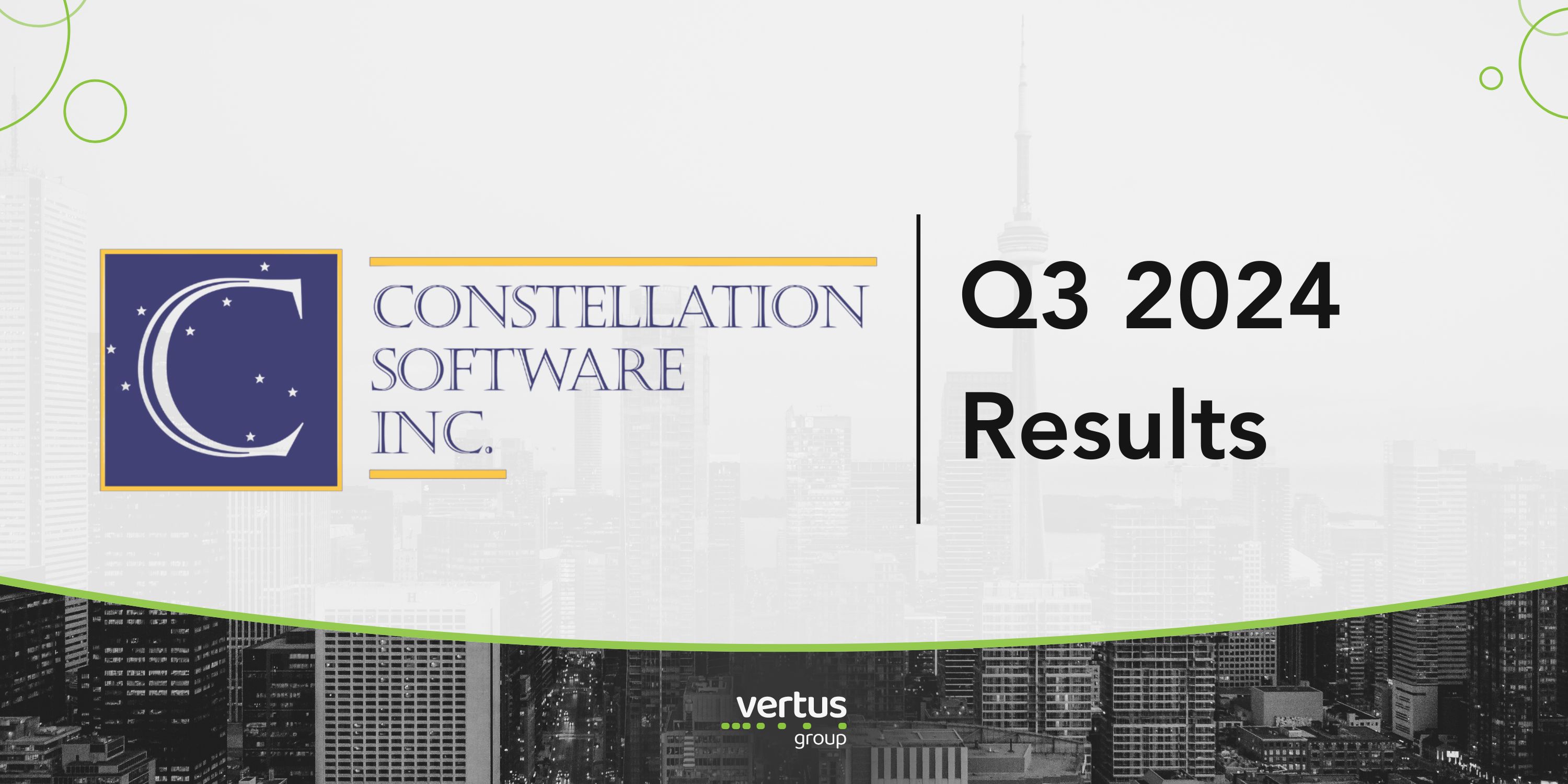 Constellation Software Q3 2024 Results